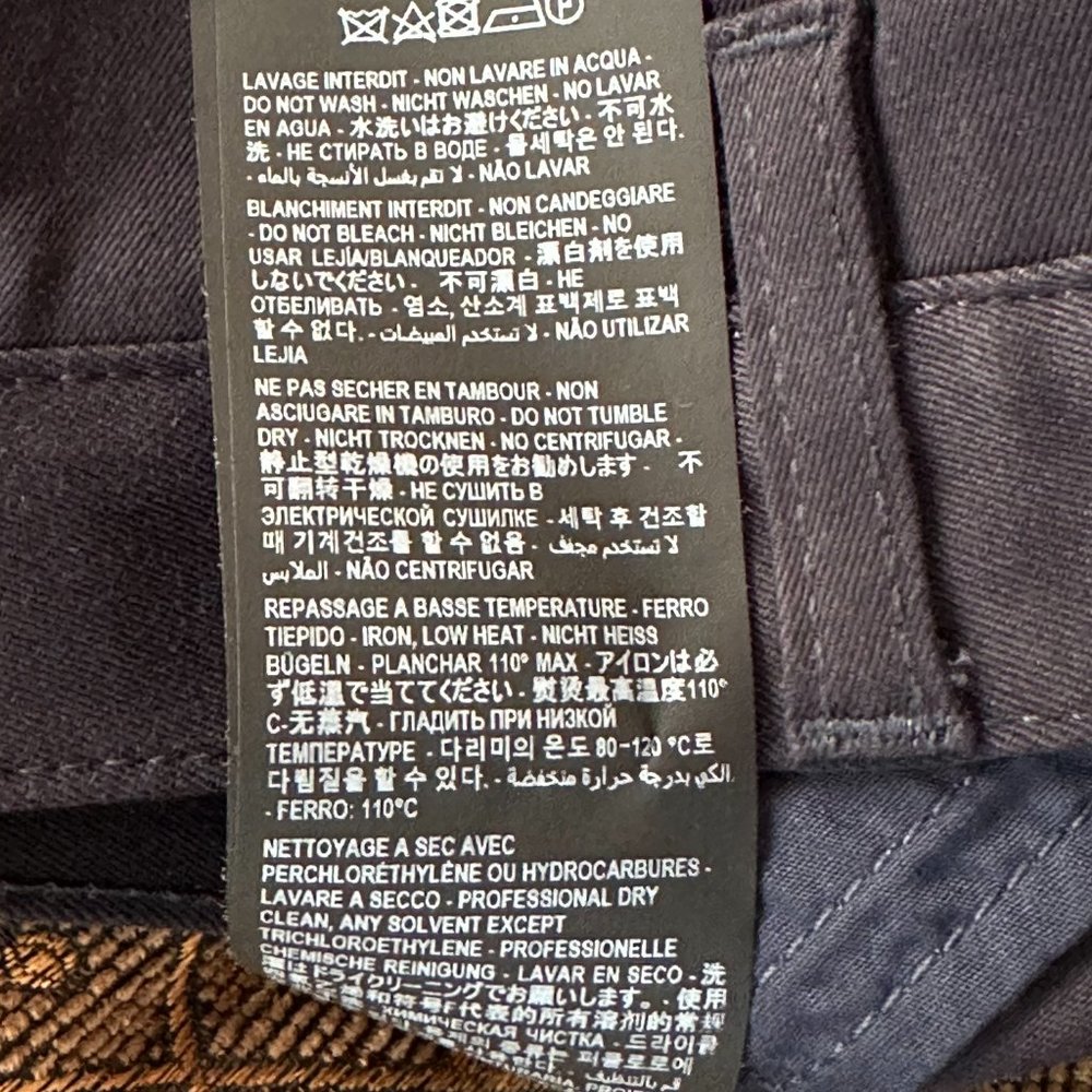 Saint Laurent Paris (SLP) Slim-Fit Chinos, Size 28 (Navy) - Picture 7 of 7